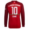 Maillot à Manches Longues FC Bayern Munich Leroy Sane 10 Domicile 2021-22 Pour Homme